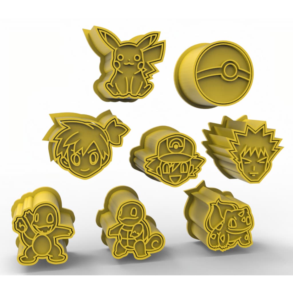 Modelador e Ejetor Para Modelar Doces, Massas e Brigadeiros - Coleção Pokemon