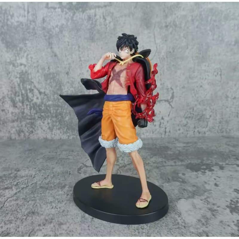 Action Figure Monkey D. Luffy One Piece - Forma Ataque, Detalhes Fiéis, PVC Durável
