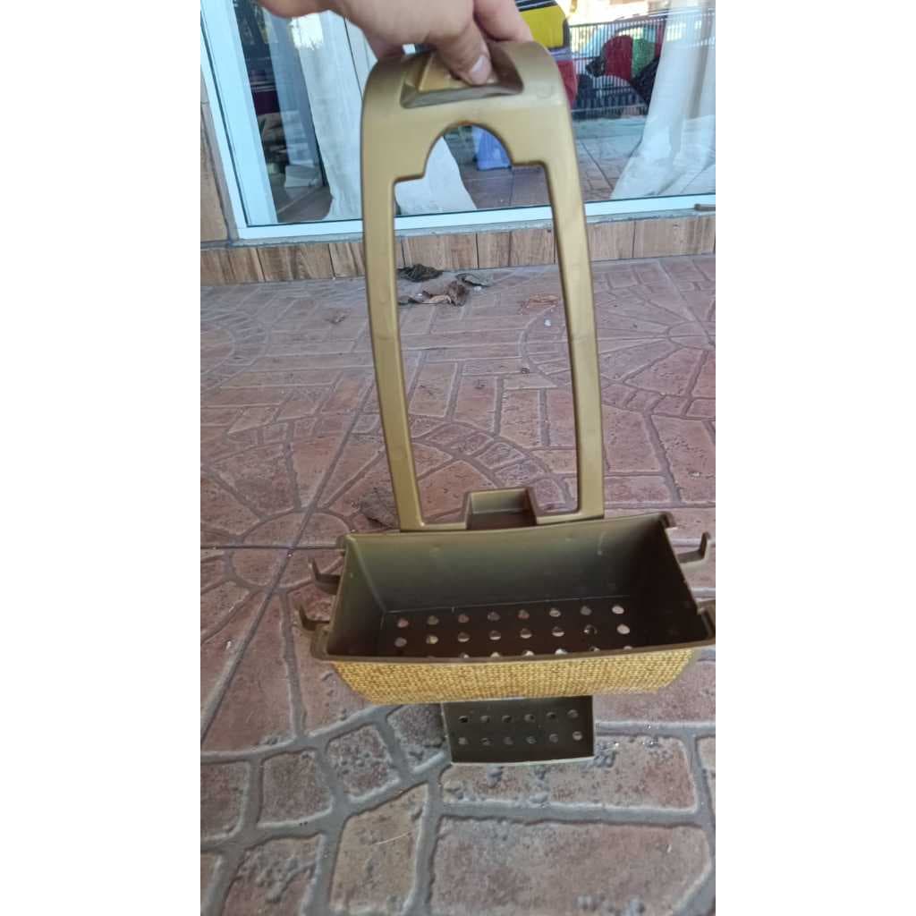 Porta Shampoo P Registro de Chuveiro Cor Madeira Plasutil - DESAPEGO