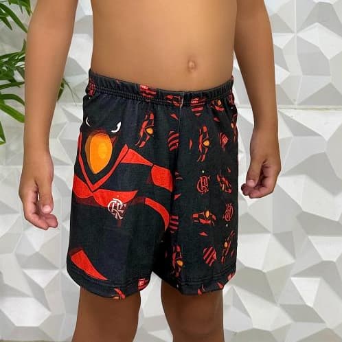 Samba Canção Short Bermuda Moda Infantil Juvenil Roupa Íntima Para Dormir Conforto Kids Boy