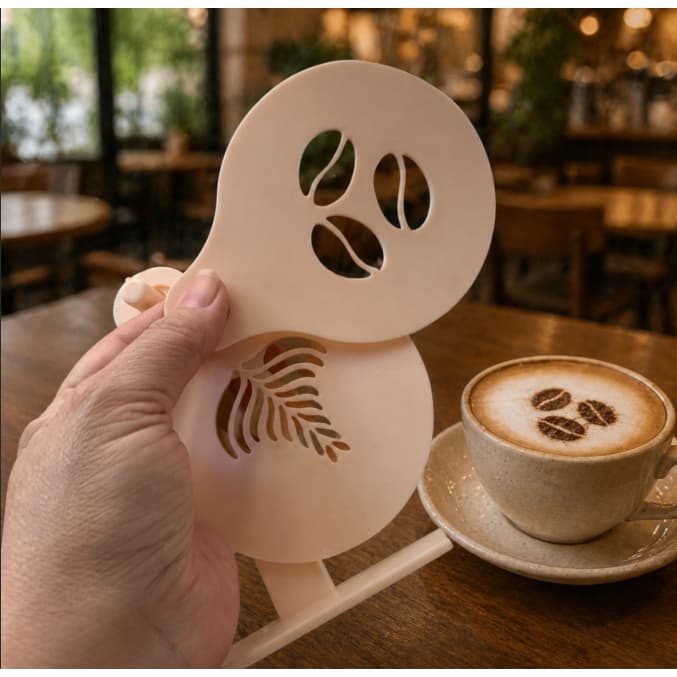 KIT Moldes Stencil para Café/Cafeteria +BRINDE