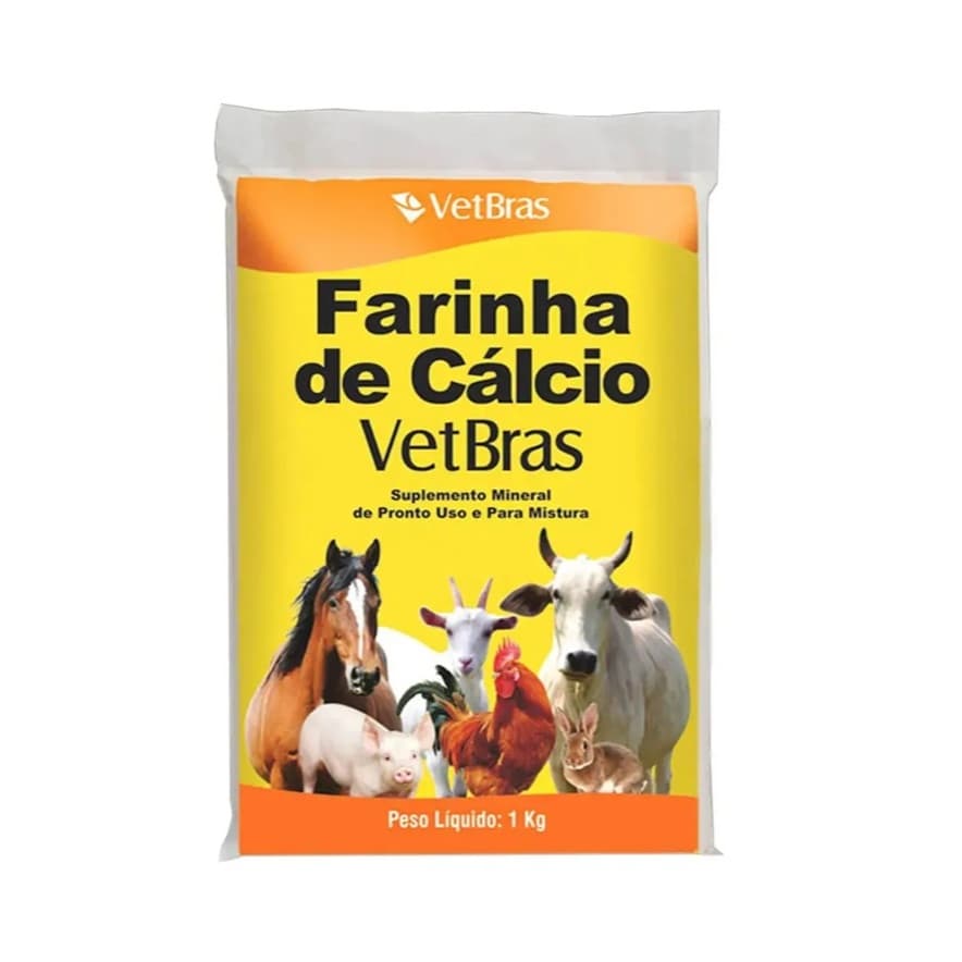 Farinha De Cálcio Suplemento Mineral Para Alimentação Animal - Vetbras