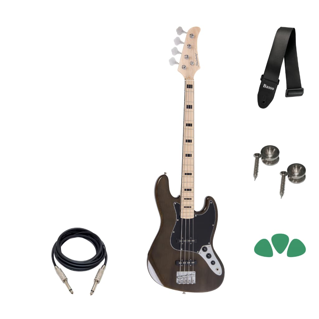 Contra Baixo Strinberg Jbs50 Preto Tbk Jazz Bass 4 Cordas
