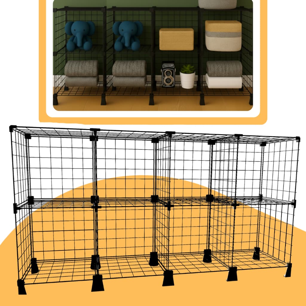 Estante Modular 40x40 com 8 Nichos Para Espaços Comerciais ou Residenciais