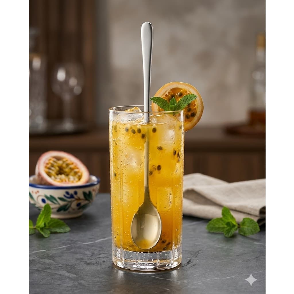 Colher Para Suco Inox 20cm Colher Longa Drink Sobremesa Envio no Mesmo Dia