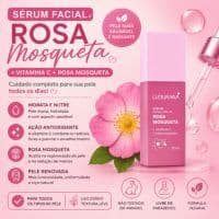 Sérum rosa mosqueta + vitamina C + rosa mosqueta