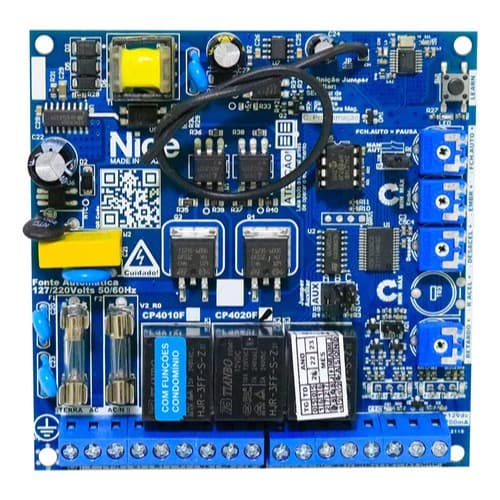 Central P/motores Eletronica Placa Cp 4020f Nice Peccinin