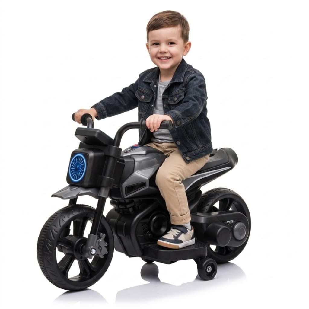 Moto Eletrica Infantil Dark Rider Veiculo Infantil E Luzes Led