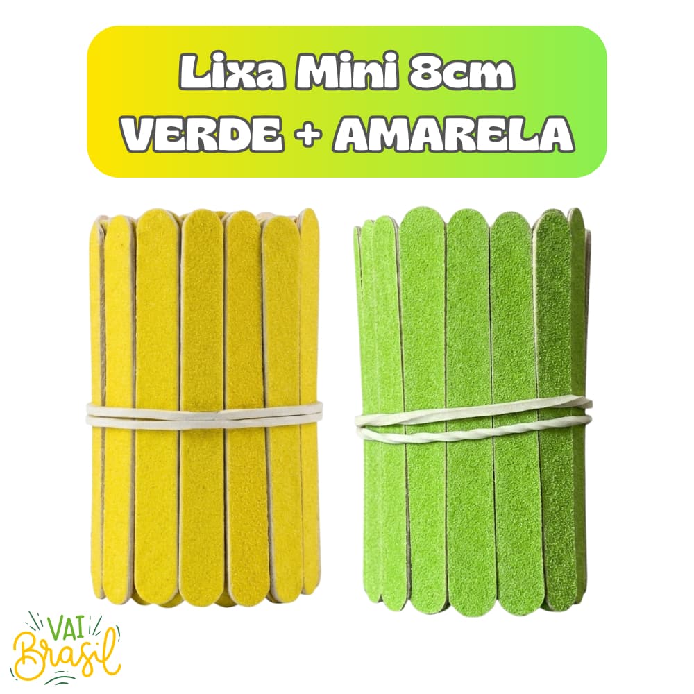 Kit BRASIL Lixa MINI Verde + Amarelo Seleção Brasileira