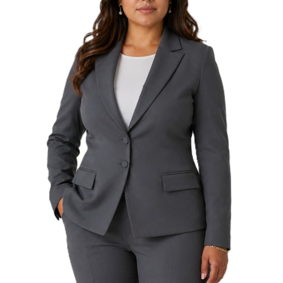 Blazer Plus Size Alfaiataria Feminino Elegante Casual Outono