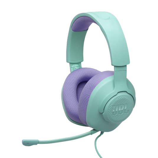 Headset Gamer Jbl Quantum 100M2 Cyan P2 com Microfone Removível Fone de Ouvido