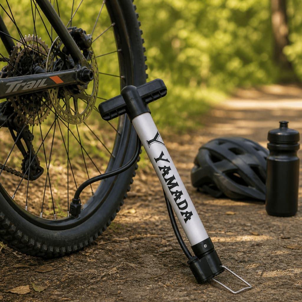 Bomba de Encher Pneu de Bike Alumínio 30cm 45psi Yamada MTB