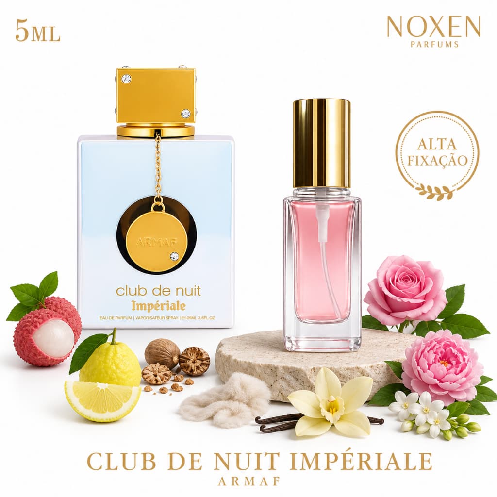 Perfume Feminino 5ml Premium Vidro Spray Clu de Nuit Imperiale Elegante Importado
