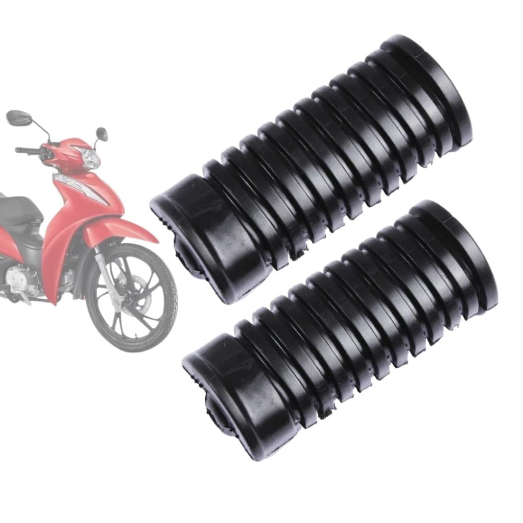 Par Borracha Do Estribo Pedal Apoio De Pé Honda Biz 125 100