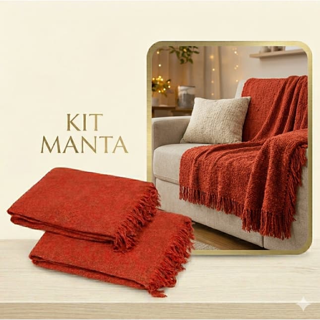 Kit 2 Mantas De Sofá Gigante Cama 2,10 x 1,20 Direto Da Fabrica Com Melhor Preço