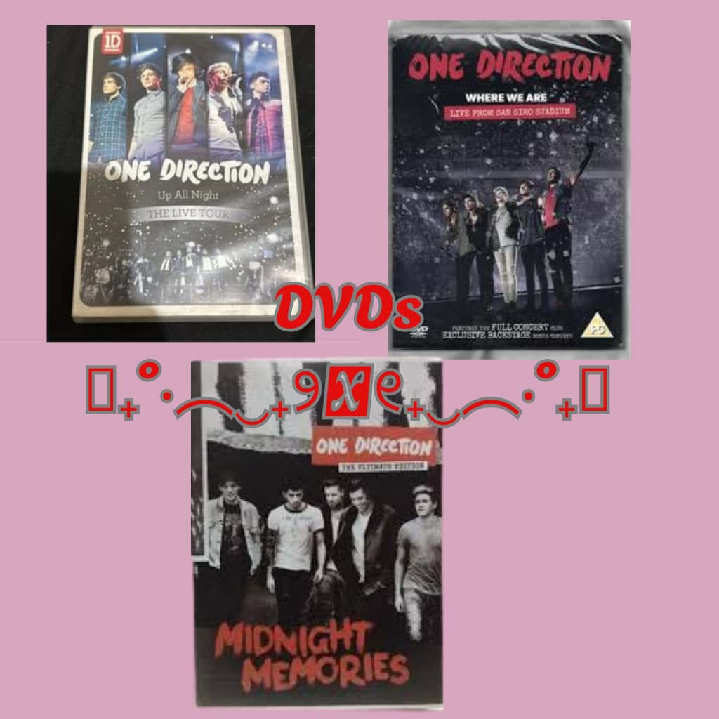 Kit One Direction Nostalgia — 3 DVDs Originais de Coleção