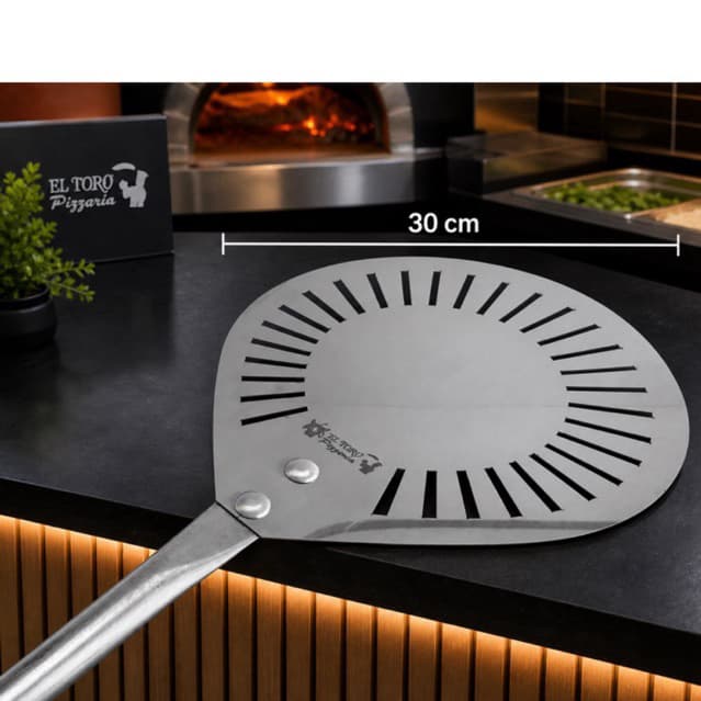 Pá Pizza Inox  para Fornear  30cm de Largura