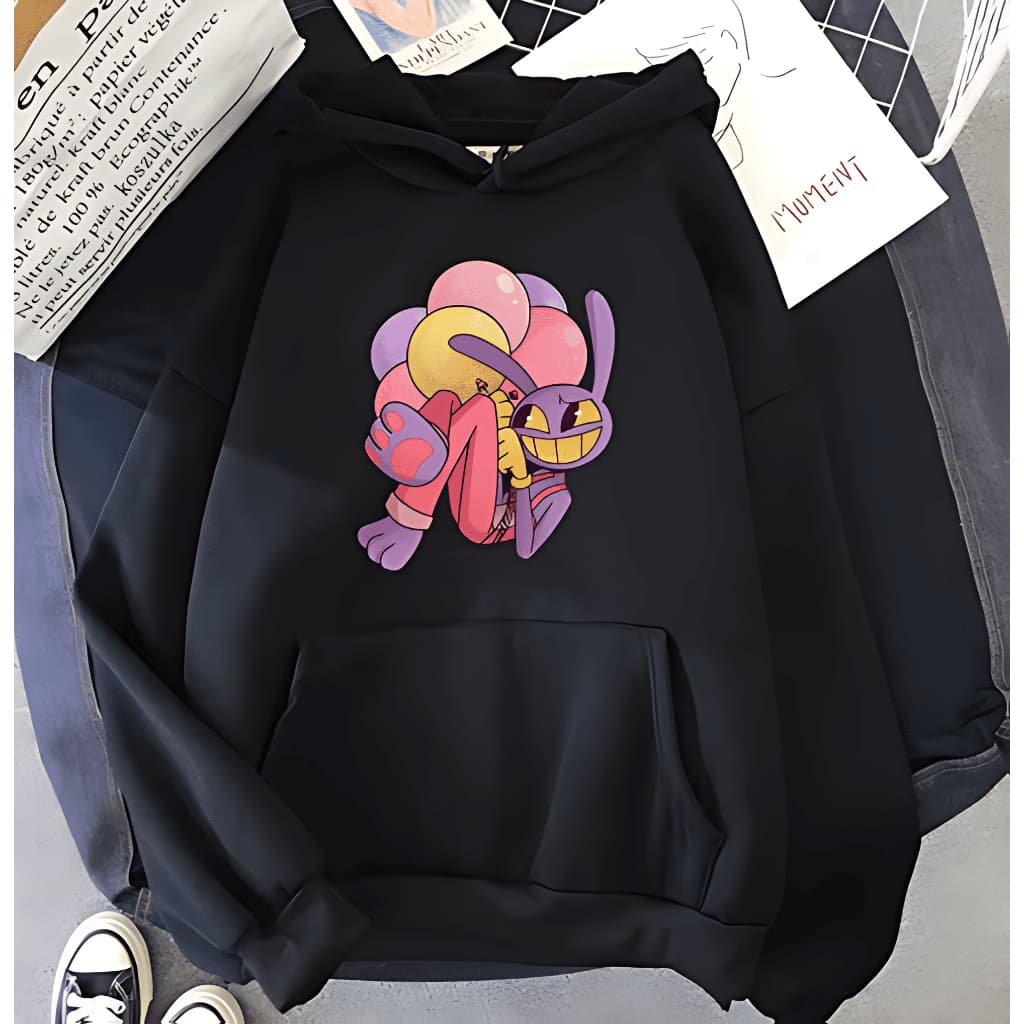 Moletom Canguru Casaco Inverno Blusa Frio Digital circus Jax Baloon blusa 100% algodão Unissex Agasalho Adulto/Infantil