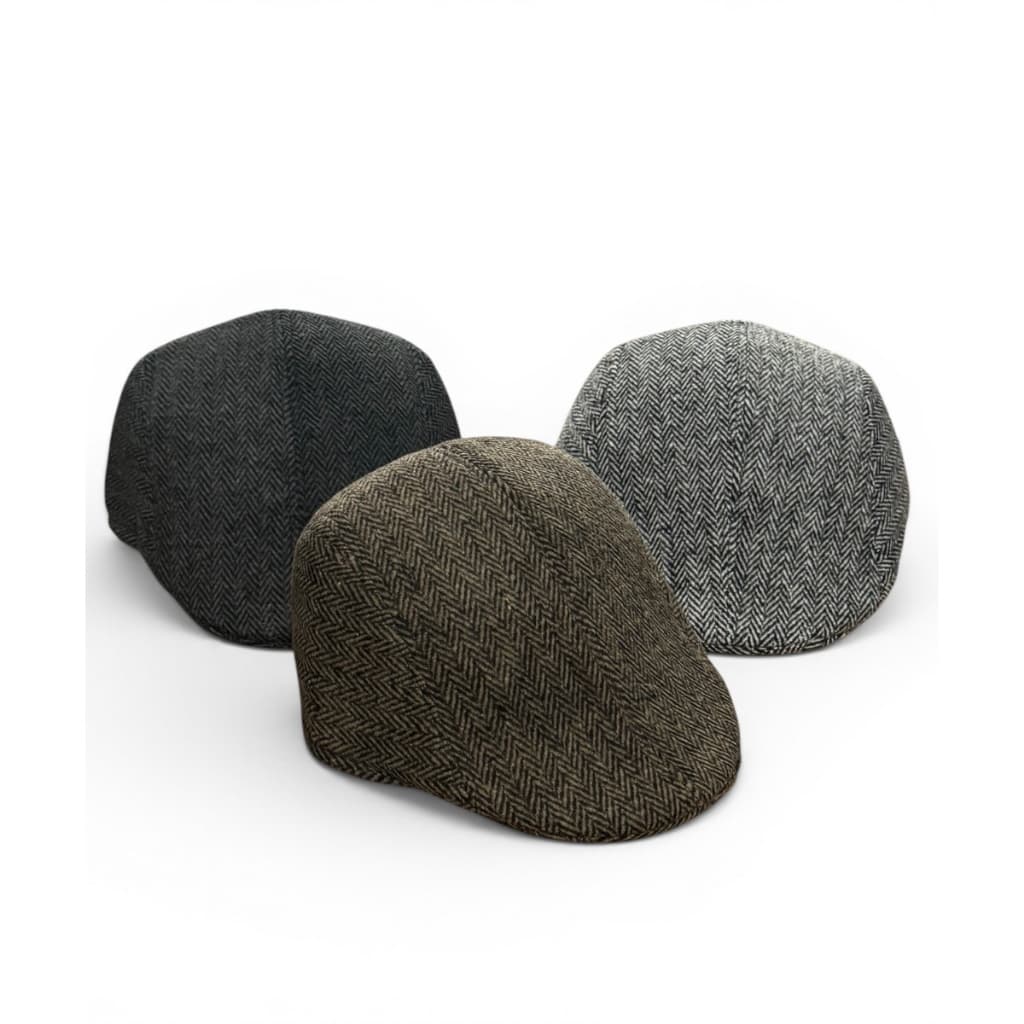 Kit 03 Boina Boné Masculina Italiana Estilo Artista