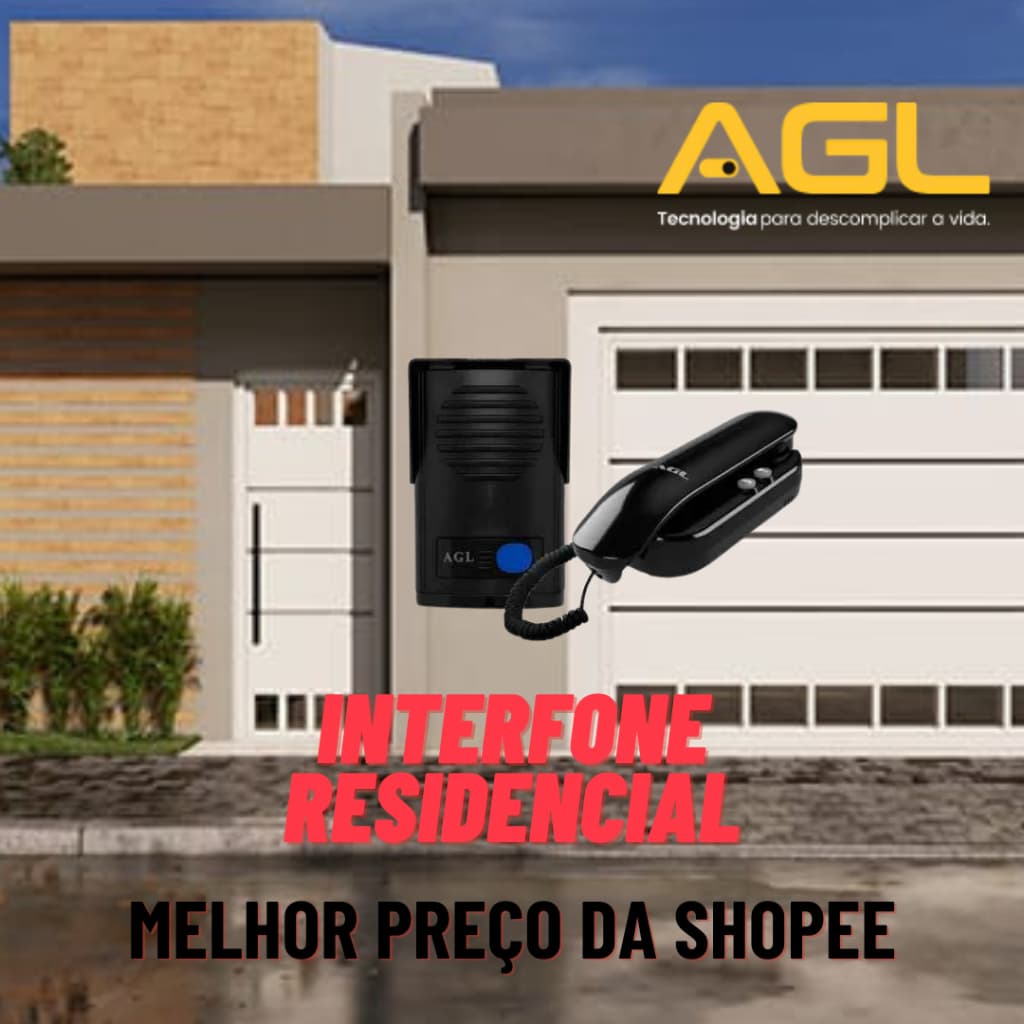 Porteiro Interfone Eletrônico Agl P10s interfone monofone