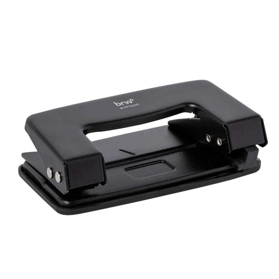 Perfurador de Metal 2 Furos 10 Folhas Preto BRW