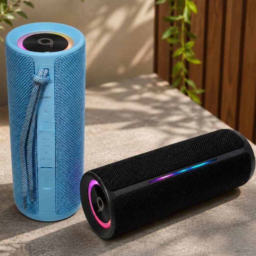 CAIXA DE SOM BLUETOOTH PORTÁTIL 30W LED RESISTENTE ÁGUA SOM POTENTE E LIMPO