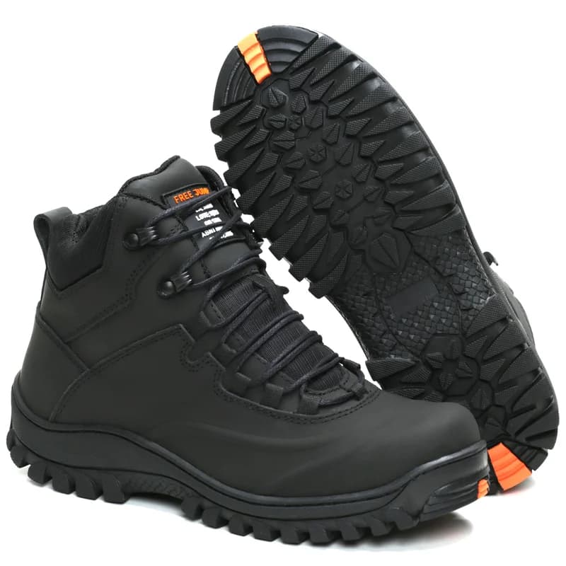 Bota Epi Couro Masculino Feminino Segurança trabalho Bota Adventure Palmilha em Gel