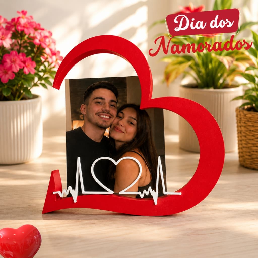 Porta Retrato Coração, foto, Presente dia dos Namorados, casamentos decoração, Presente Romântico Casal