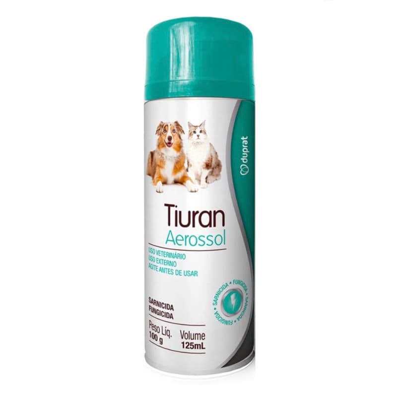 Aerossol Sarnicida Duprat Tiuran para Cães e Gatos - 125 mL