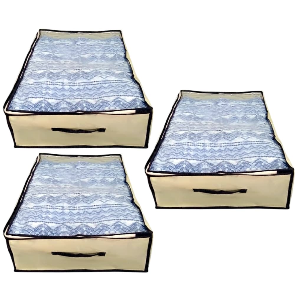 Kit 3 Organizador Caixa Multiuso Closet 80x45x15 Cm