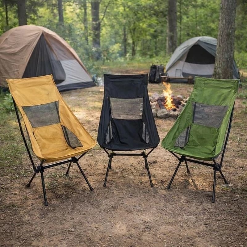 Cadeira Camping Dobravels Praia Banco Pesca Viagem Piquenique Estrutura Resistente Bolsa Transporte