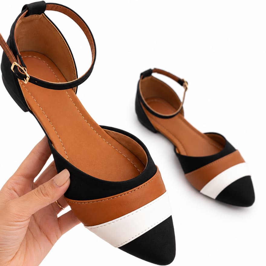 Sapatilha Feminina Salomé Bico Fino Confortável Elegante Casual Moda 33 ao 42