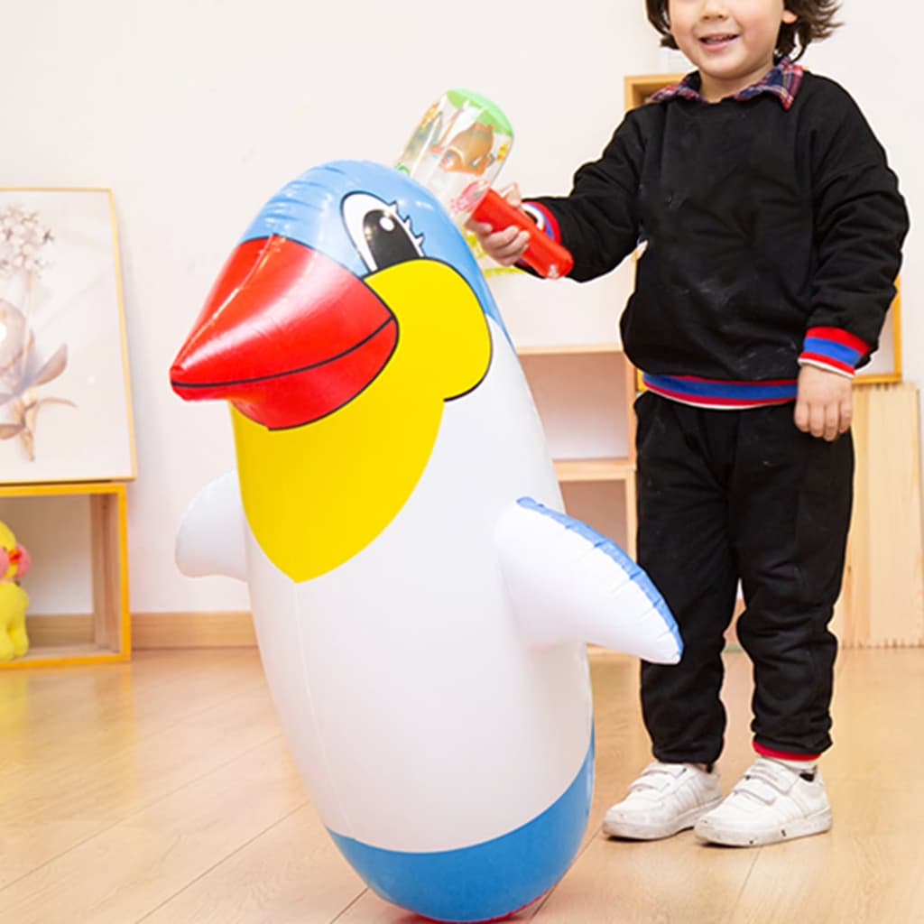 Boneco João Bobo Teimoso Inflável 90cm Brinquedo Infantil Diversão para Criança Ajuda na Cordenação