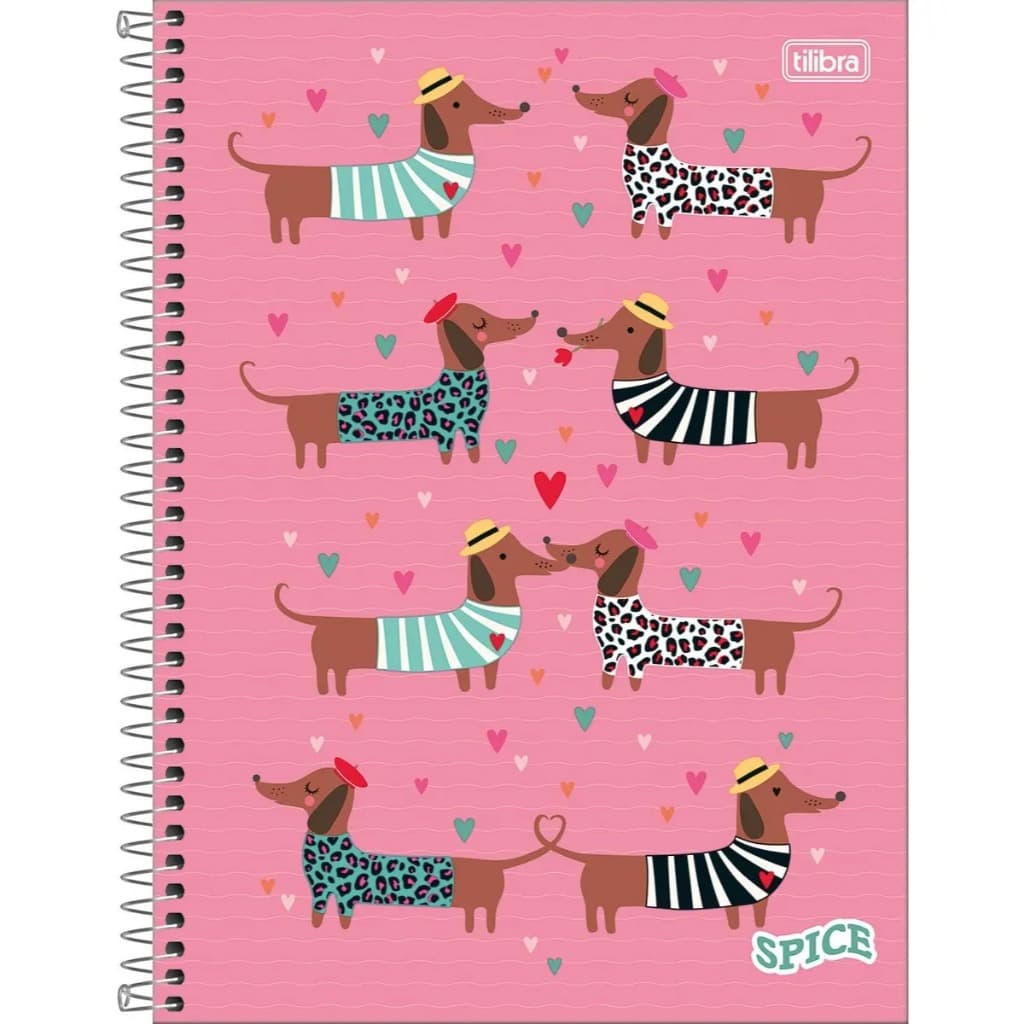 Caderno Univ. Espiral Tilibra Spice 10 Mts Feminino 160fls