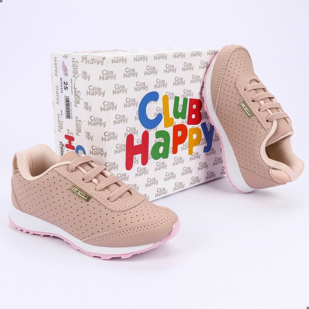 Tenis Infantil Menina Escolar Pronta Entrega Club Happy