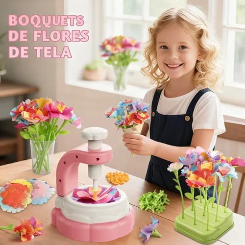 Brinquedo Educativo Buquê de Flores Artesanato Kit DIY Infantil Menina Criativo Lembrancinha