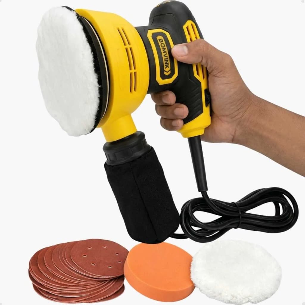 Lixadeira Roto Orbital 300w 125mm 110v Kit 16 Acessórios