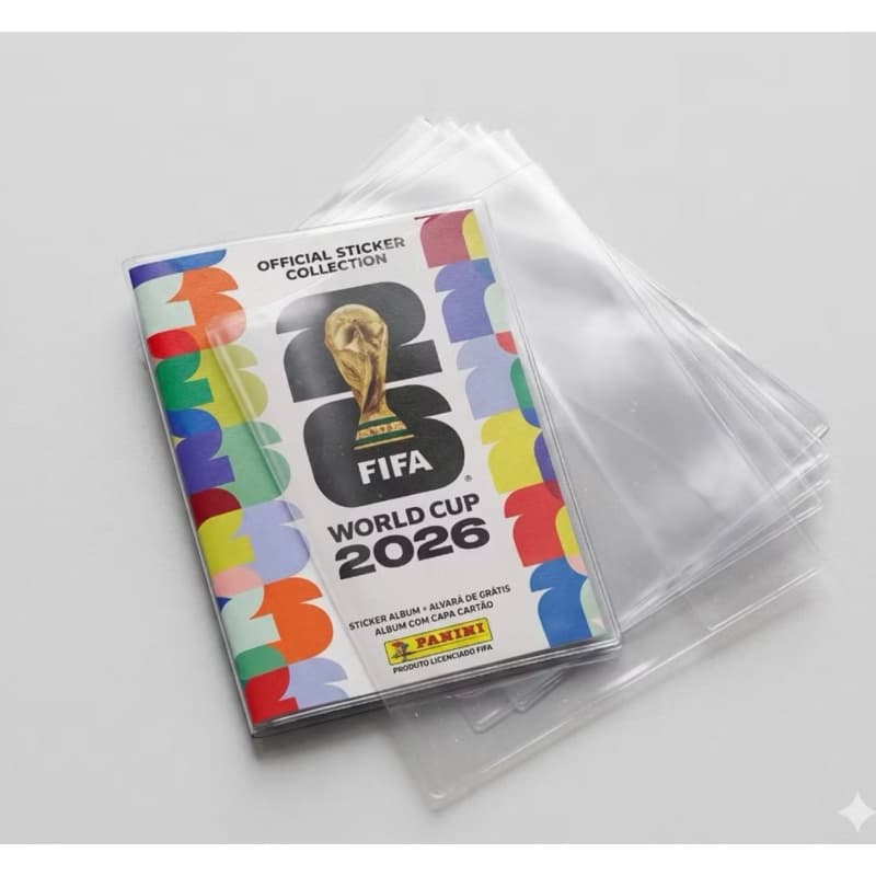 capa protetora para o álbum de figurinhas da Copa do Mundo proteção