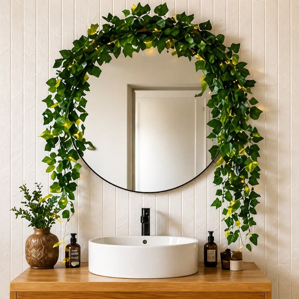 10 Metros Folhagem Artificial Pendente Verde Para Parede Decoração