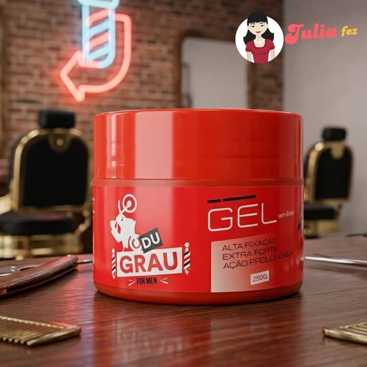 Gel de Grau Force Men Black 250g De alta performance E Fixação Extra Forte Sem Alcool