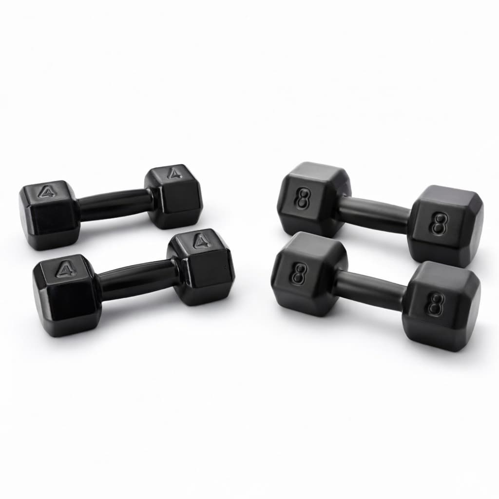 KIT 2 HALTERES 4KG ACADEMIA MAIS 2 HALTERES 8KG EXERCÍCIO FITNESS MUSCULAÇÃO TREINO CROSSFIT CASA GYM PRO