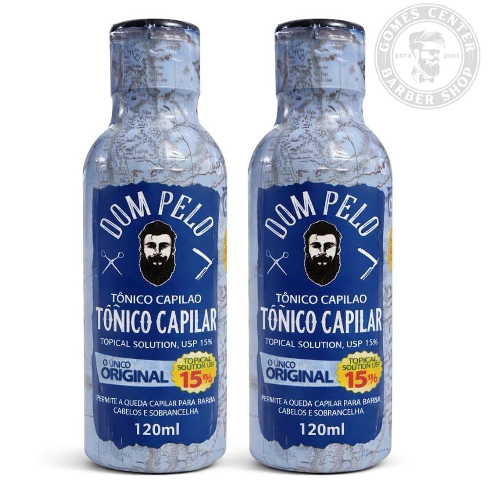 2 Tônico Capilar Dom Pelo ORIGINAL 120ml - Previne a Queda Capilar Para Barbas Cabelos e Sobrancelha