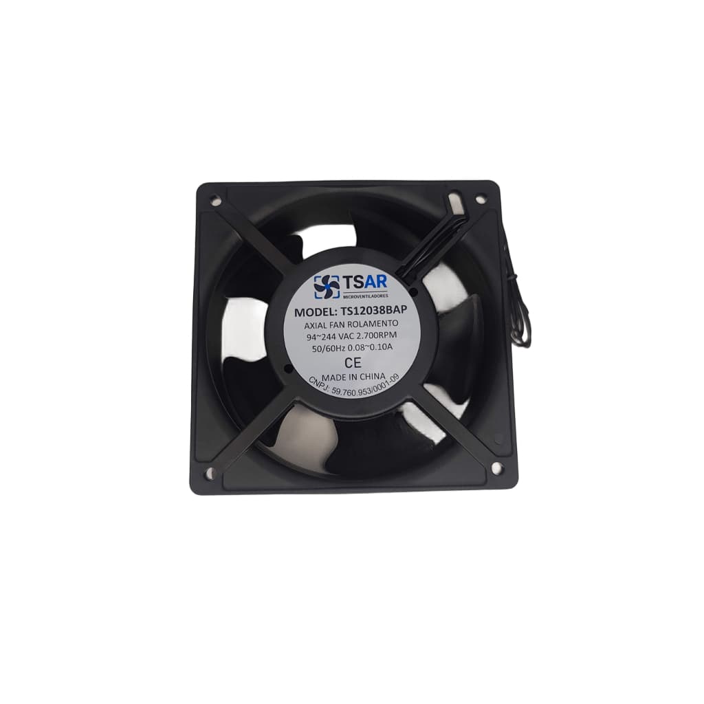 2X Micro Ventilador 120x120 Bivolt Rolamento 2 fios Fan Cooler Ventoinha 120x120x38 110/220V TSAR
