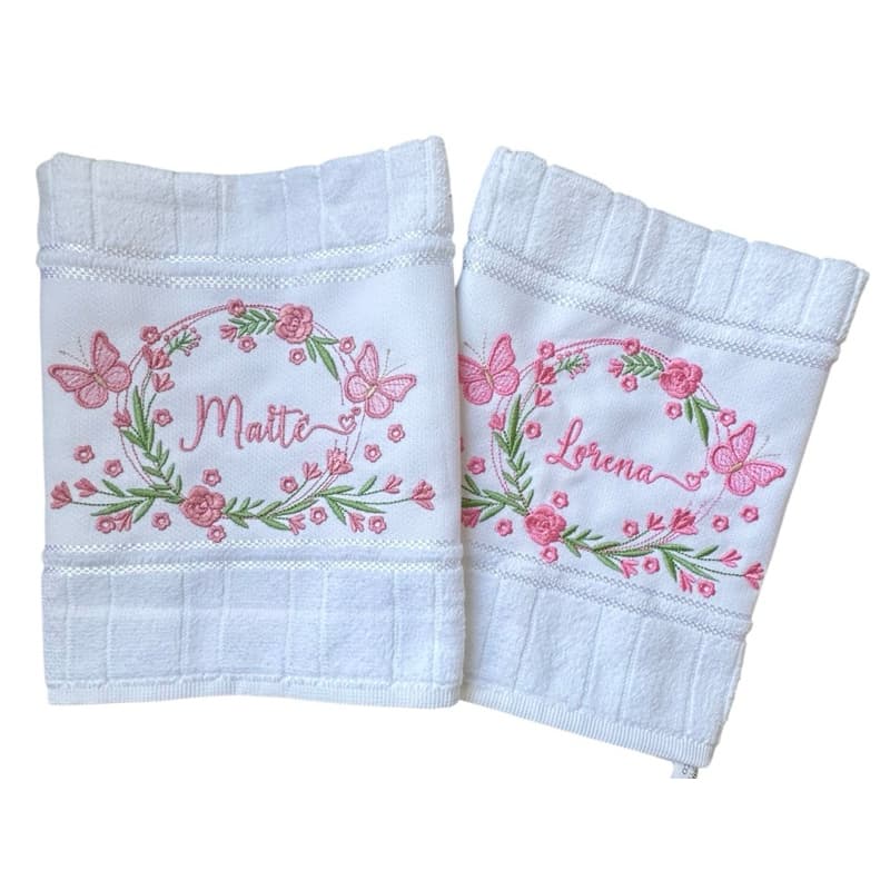 Toalha Lavabo Jardim - Personalizado com Nome