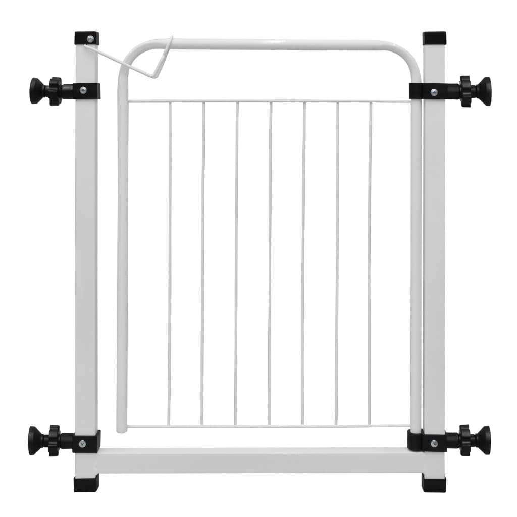 Portão de Proteção Pet e Criança Açomix 68cm Branco – Instalação sem Furo C/ Extensor