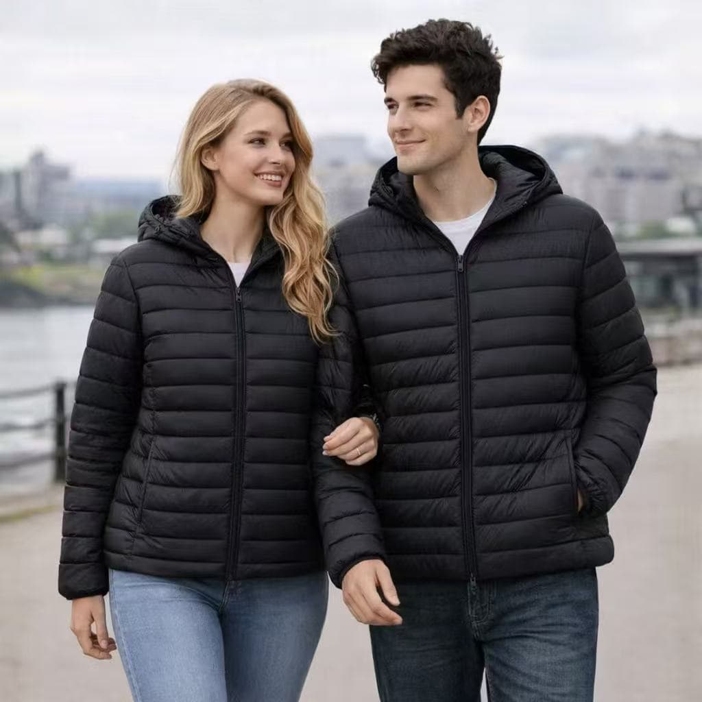 Jaqueta basica Bobojaco Masculina E Femenina Impermeável Inverno Quente