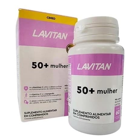 SUPLEMENTO ALIMENTAR LAVITAN 50+ MULHER - CIMED