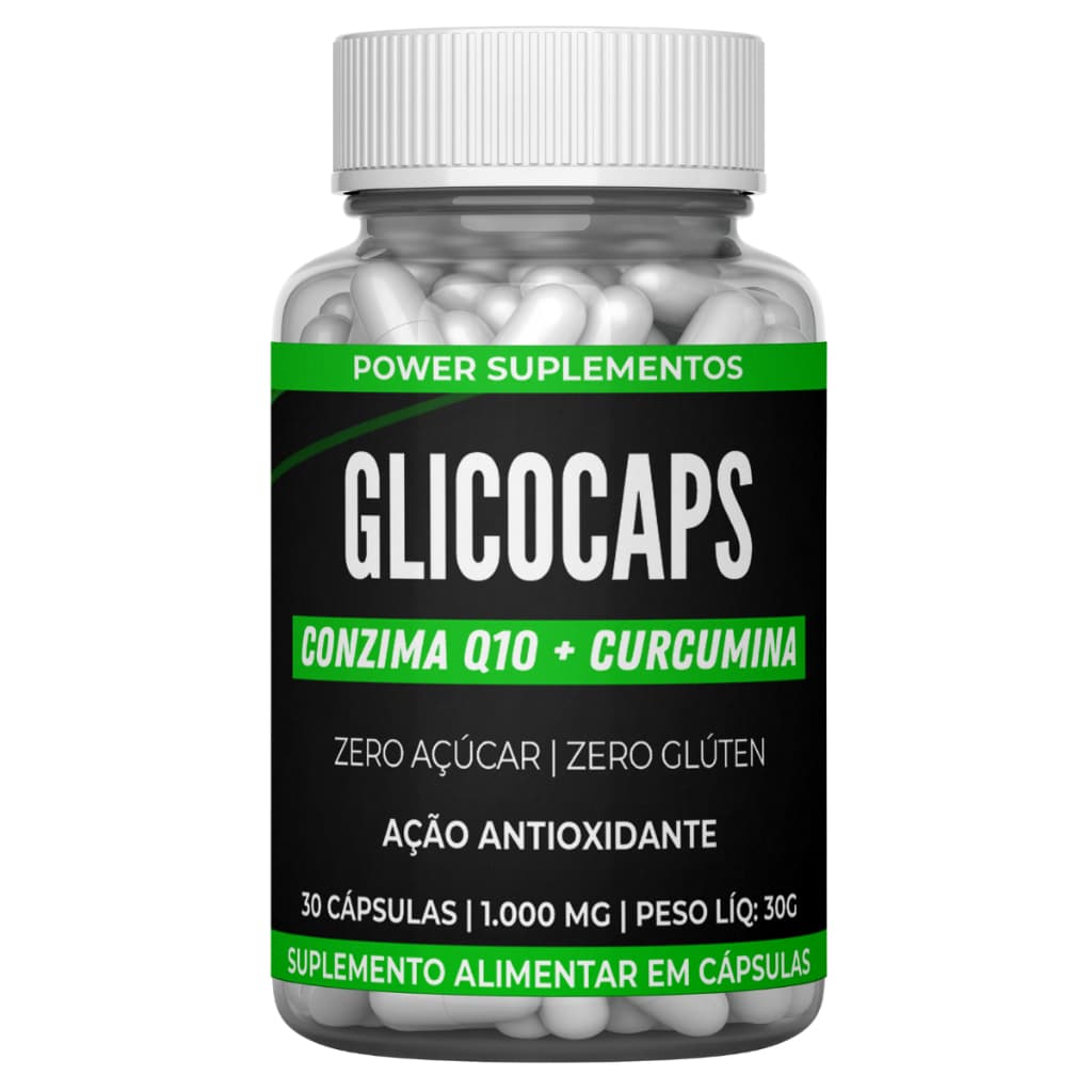 1 Suplemento G.Caps Coenzima Q10 + Curcumina + Melão São C - 30 Cáps