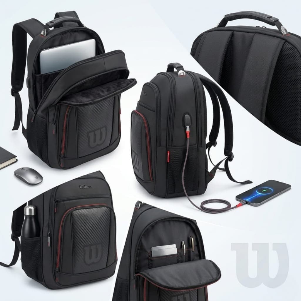 Mochila Wilson Executiva Reforçada Grande Impermeável Escolar Trabalho Viagem Masculina Feminina