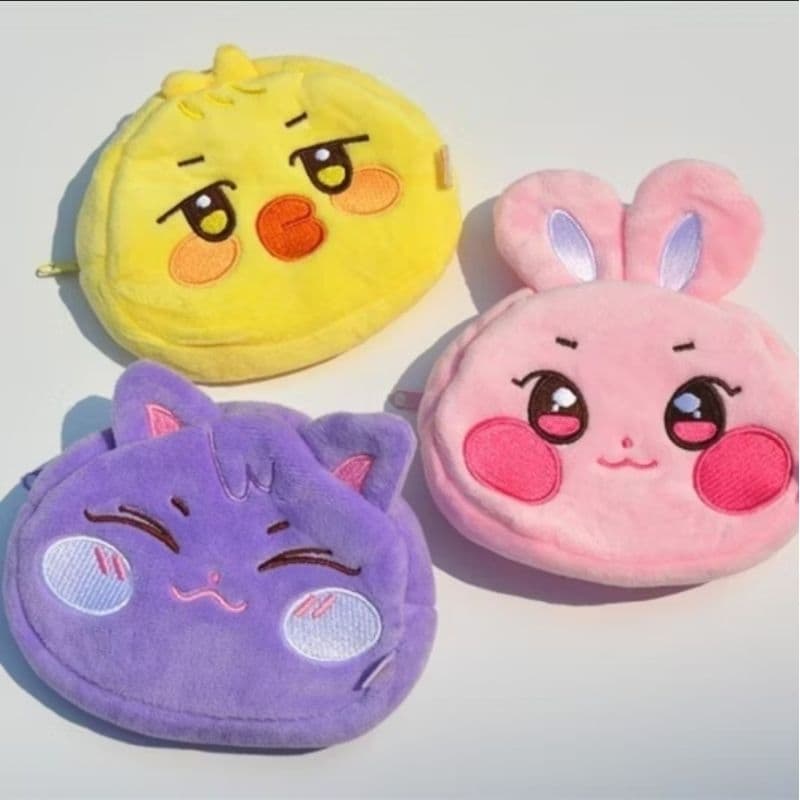 Kpop Ateez ANITEEZ Bolsa Organizadora De Moedas De Pelúcia Hongjoong Seonghwa Jongho San
